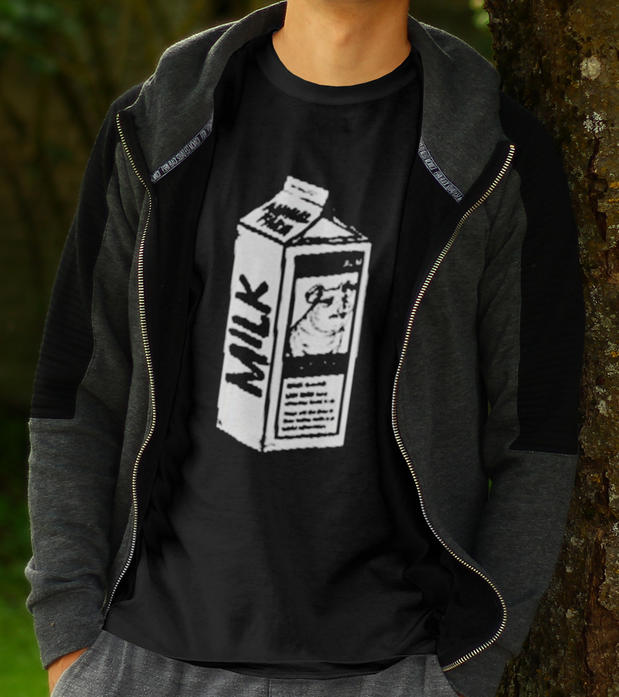 Angel Animal Farm MILK Missing Pig T-Shirt