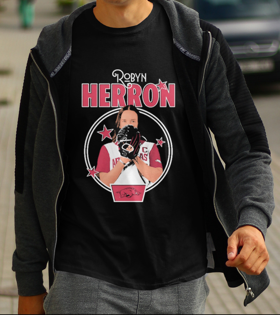 Arkansas Razorbacks Softball Robyn Herron T-Shirt