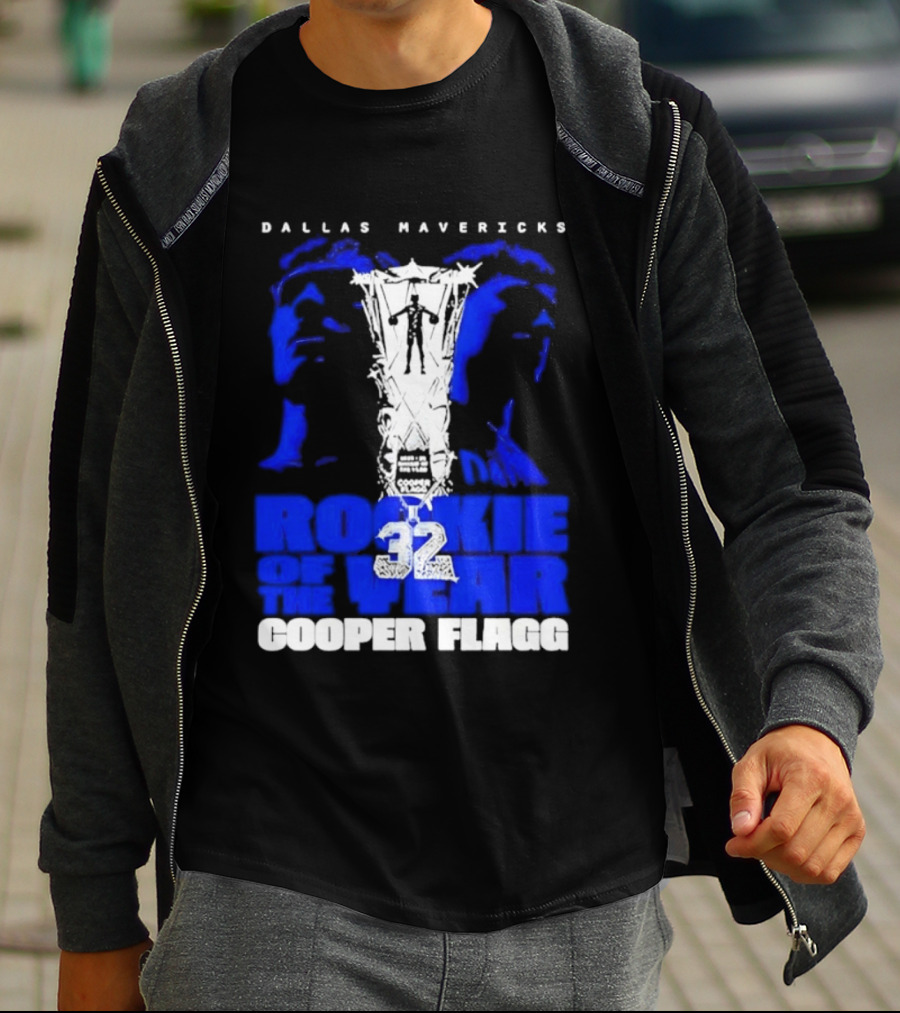 Dallas Mavericks Rookie Of The Year 2026 Cooper Flagg 32 T-Shirt