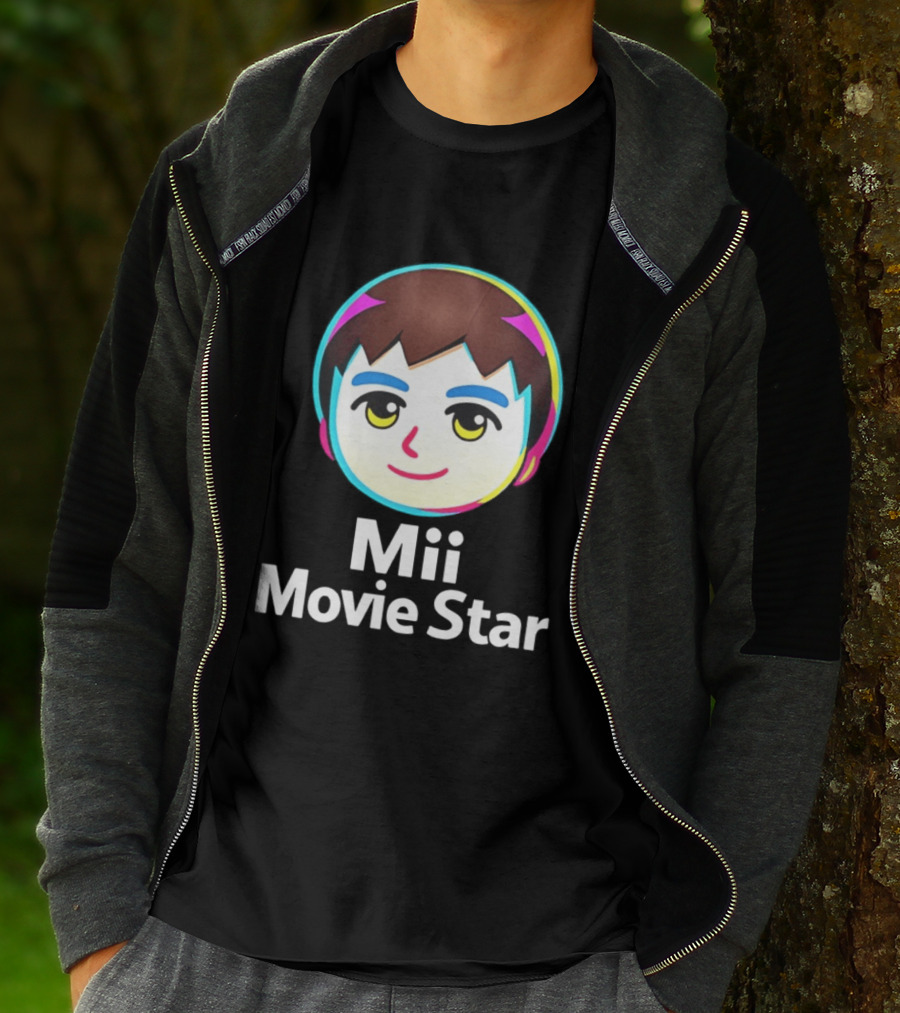 Mii Movie Star Icon Face Emojis T-Shirt