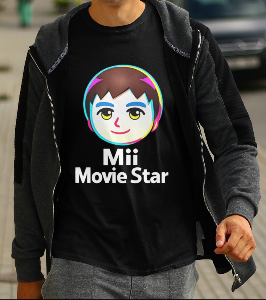 Mii Movie Star Icon Face Emojis T-Shirt