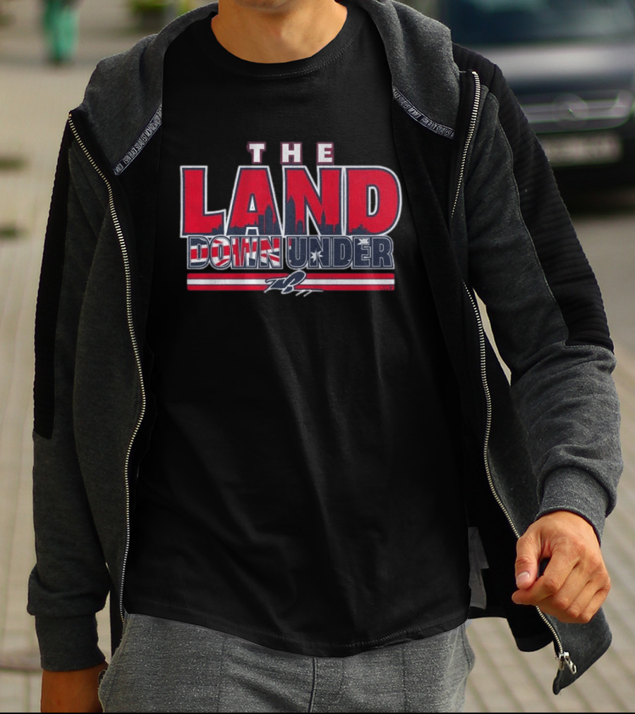 The Land Down Under Travis Bazzana Skyline Stars And Stripes T-Shirt
