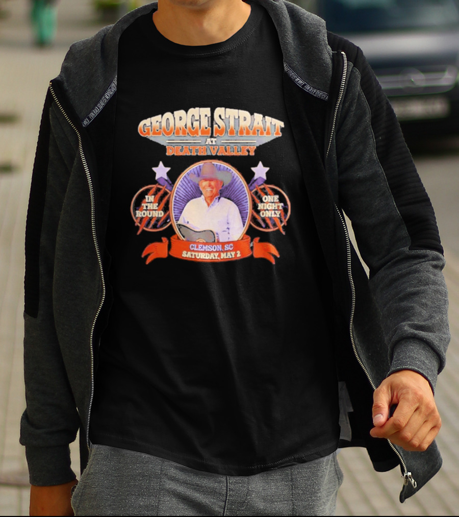 George Strait Live At Death Valley Clemson SC May 2 One Night Only In The Round T-Shirt