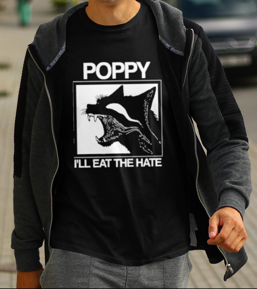 Poppy Feral I'll Eat The Hate Wolf T-Shirt