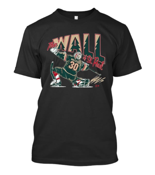 The Wall Of St. Paul Jesper Wallstedt 30 Hockey Goalie T-Shirt