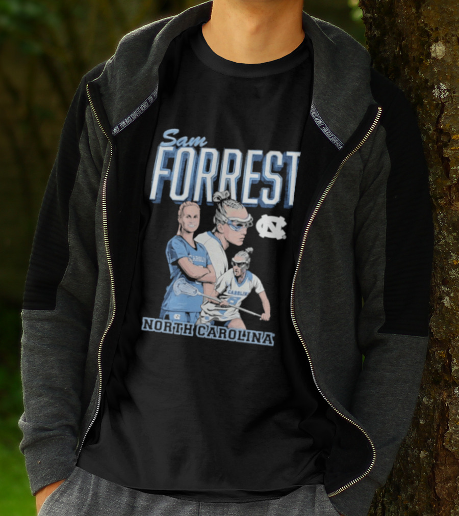 Sam Forrest UNC Tar Heels North Carolina Women's Lacrosse T-Shirt
