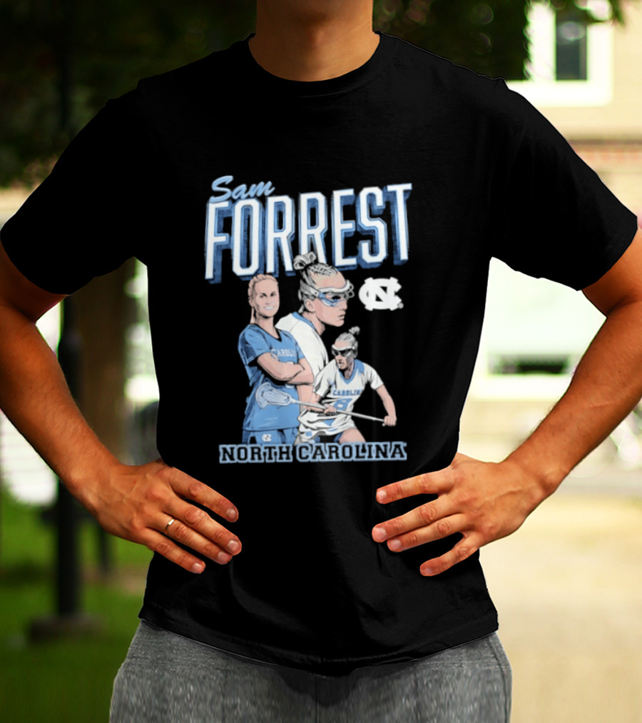Sam Forrest UNC Tar Heels North Carolina Women's Lacrosse T-Shirt