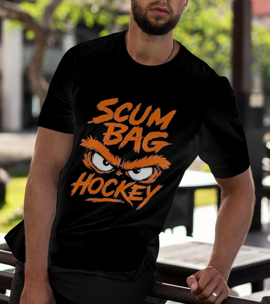 Scumbag Hockey Flyer Angry Eyes T-Shirt