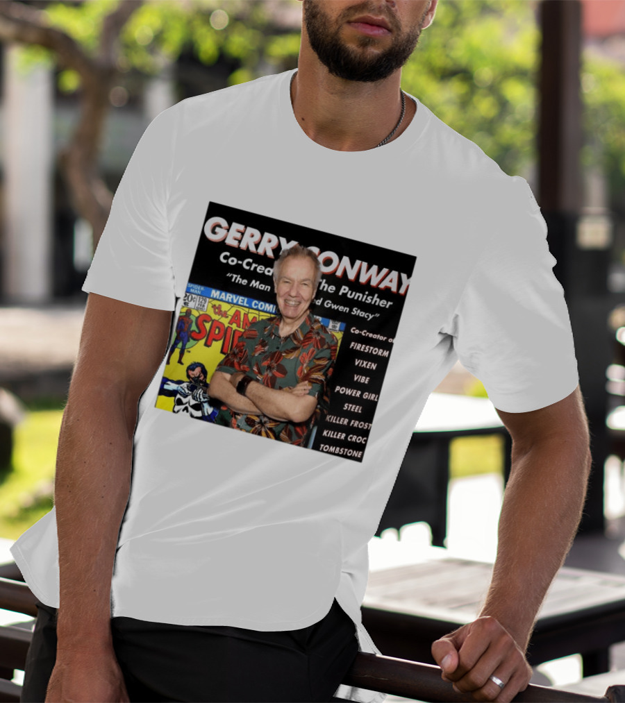 Gerry Conway Co Creator The Punisher Spider Man Comics Marvel Firestorm Vixen Power Girl T-Shirt
