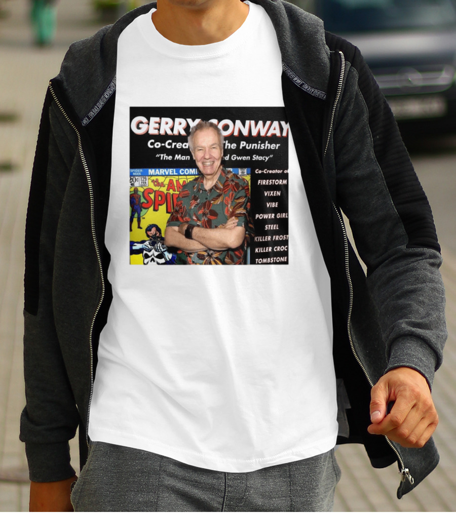 Gerry Conway Co Creator The Punisher Spider Man Comics Marvel Firestorm Vixen Power Girl T-Shirt