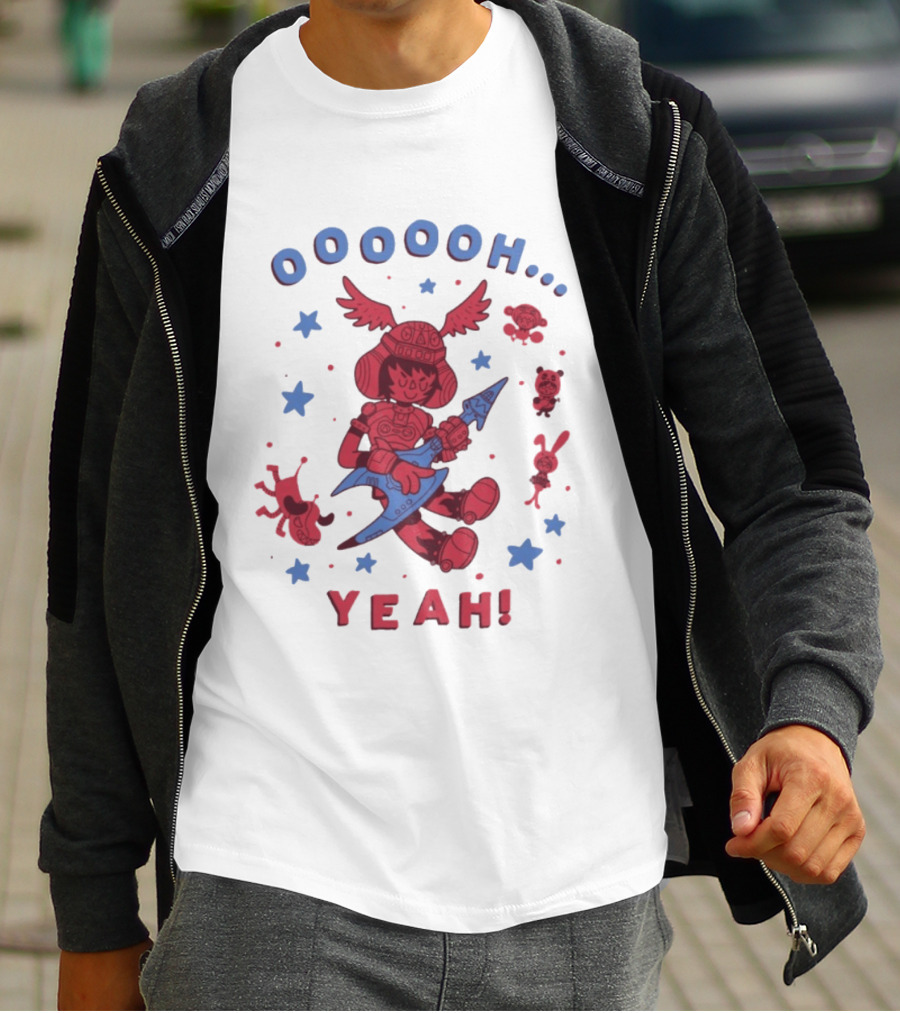 Oooooh Yeah Gitaroo Man You Won Wings Guitar Stars T-Shirt