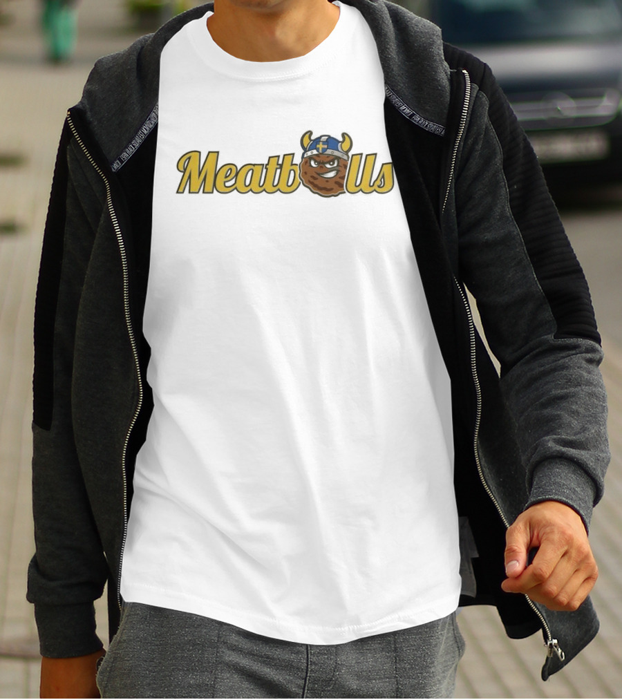 KC Cougars Swedish Meatballs Viking Helmet T-Shirt