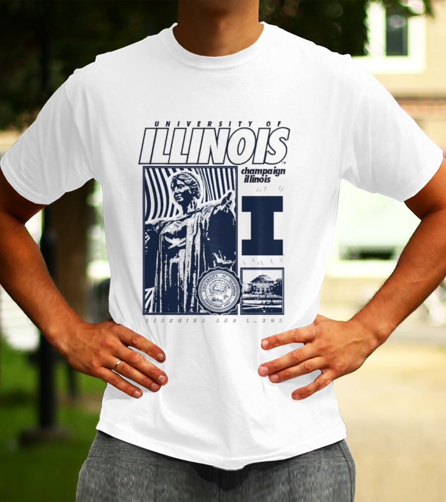 University Of Illinois Champaign Urbana Illinois Learning And Labor T-Shirt