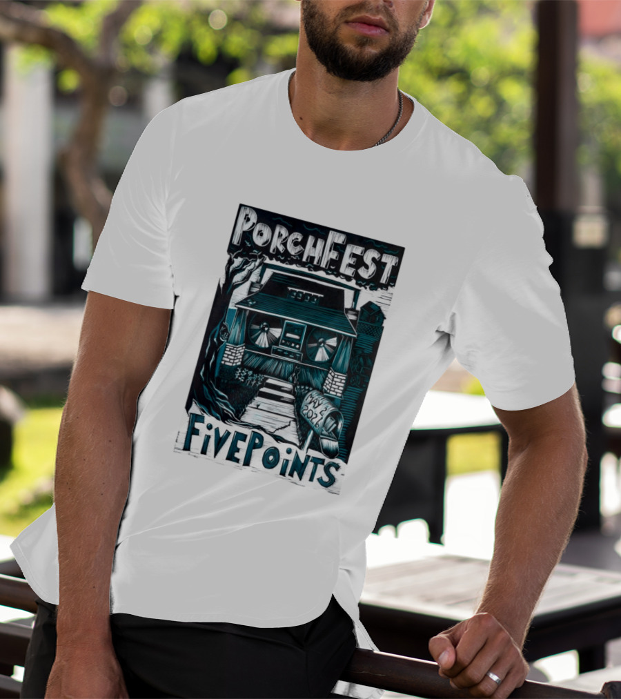 PorchFest FivePoints May 2026 Huntsville AL Music Event T-Shirt