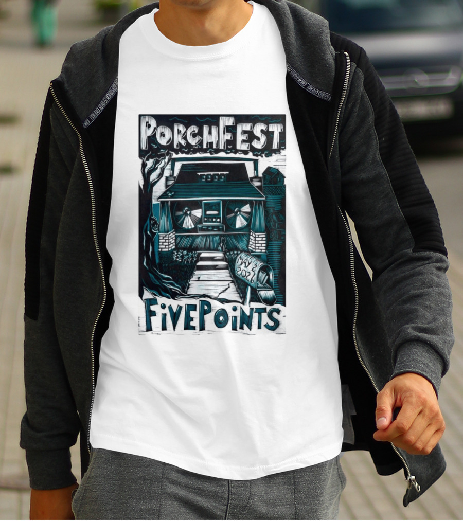 PorchFest FivePoints May 2026 Huntsville AL Music Event T-Shirt