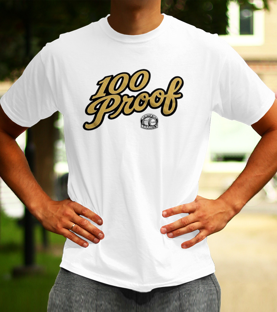 100 Proof Kentucky Barrels Football T-Shirt