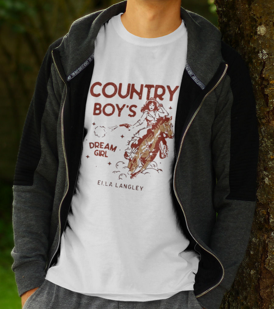 Ella Langley Country Boy's Dream Girl 2026 Riding Horseback Adventure T-Shirt