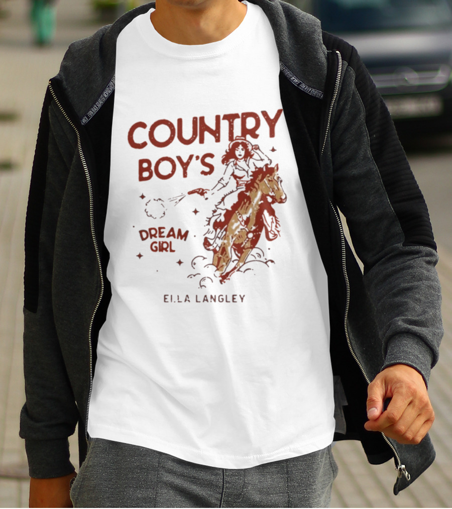Ella Langley Country Boy's Dream Girl 2026 Riding Horseback Adventure T-Shirt