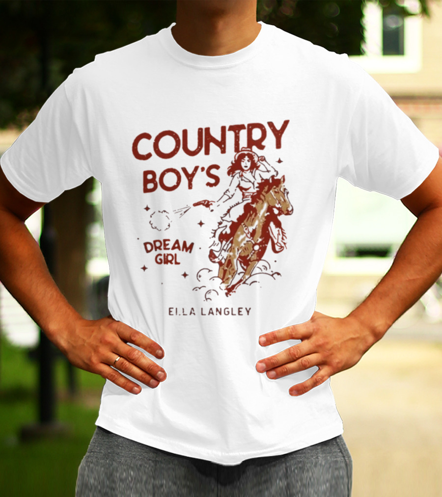 Ella Langley Country Boy's Dream Girl 2026 Riding Horseback Adventure T-Shirt