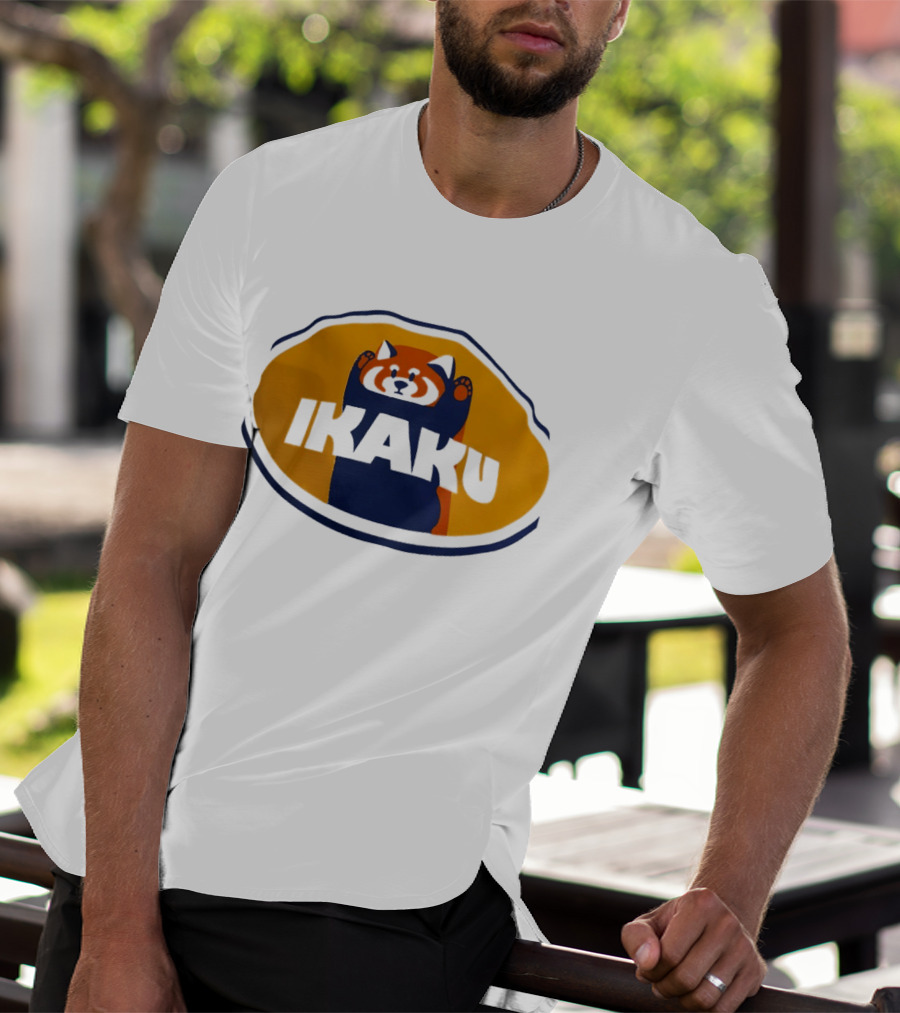 Graniph Ikaku Cartoon Red Panda T-Shirt