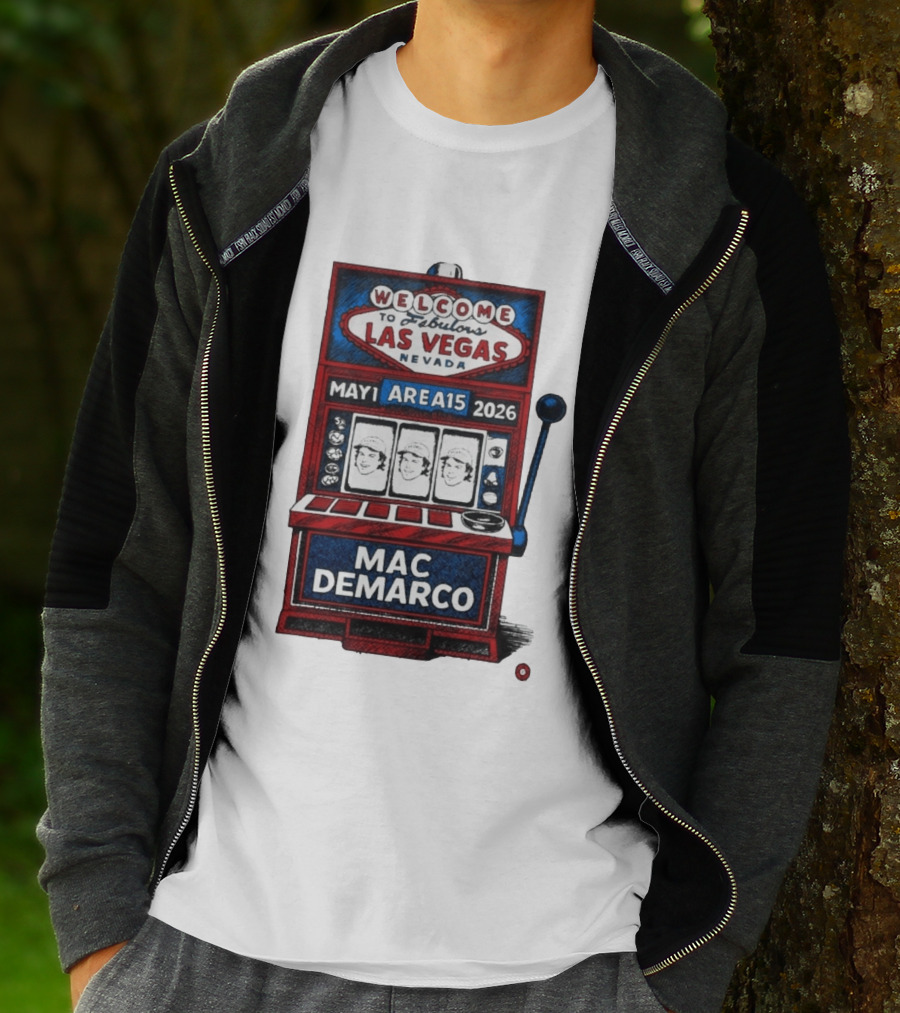 Welcome To Fabulous Las Vegas Mac DeMarco Area15 May 1 2026 Slot Machine T-Shirt