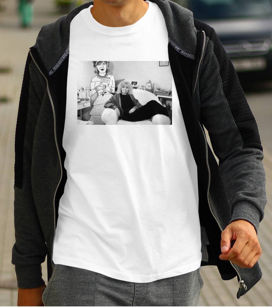 Nicole Hollander With Iconic Advice Lady Cartoon T-Shirt