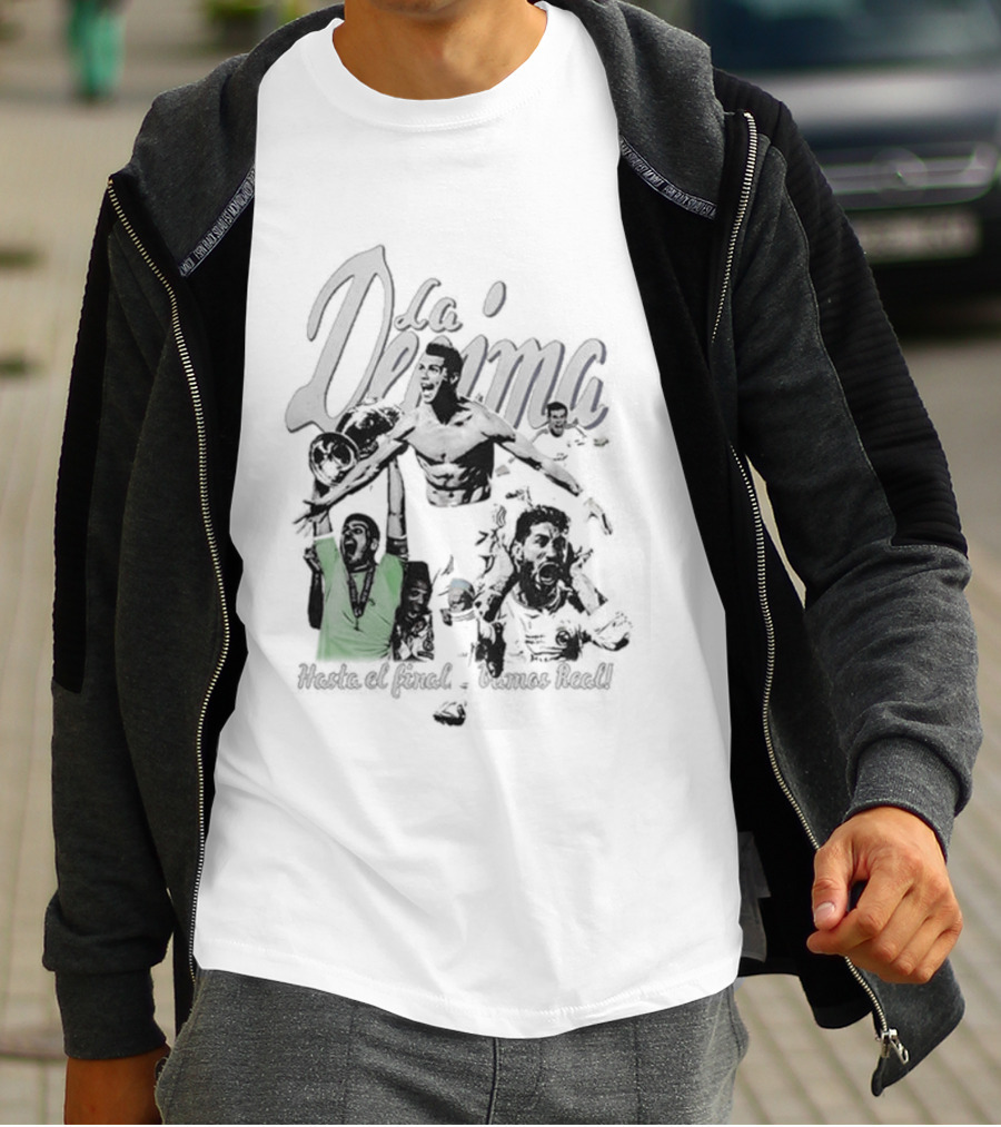 Vynacy Real Madrid La Decima Campeones De Europa Celebration Trophy Victory T-Shirt