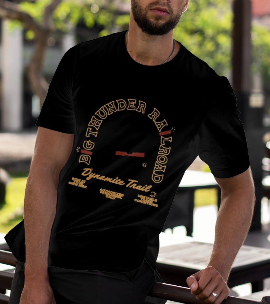 Big Thunder Mountain Railroad Dynamite Trail Frontier Mining Adventure T-Shirt