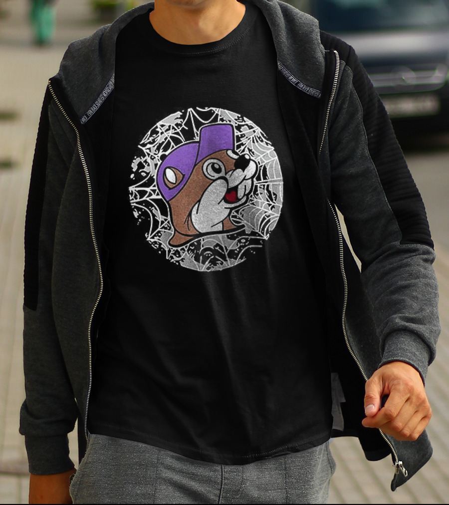 Buc Ee's Halloween Purple Hat T-Shirt