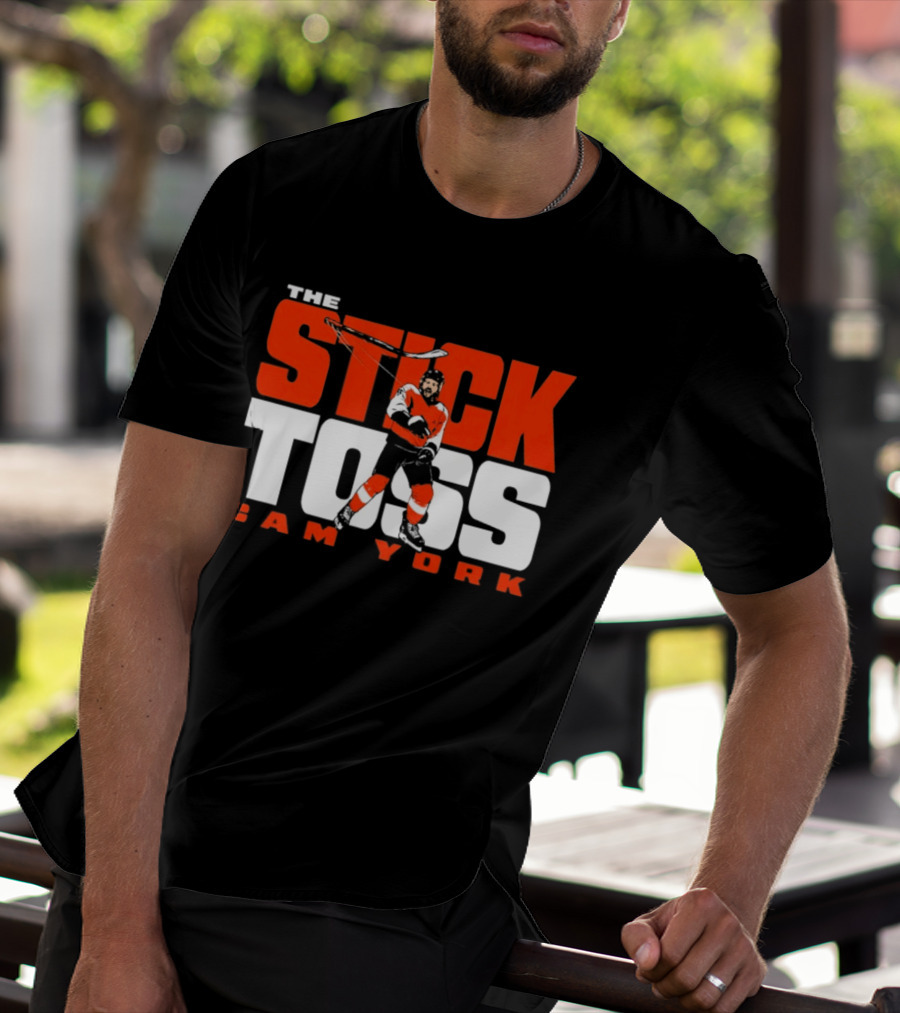 Cam York The Stick Toss Philadelphia Flyers Hockey NHL 2026 T-Shirt