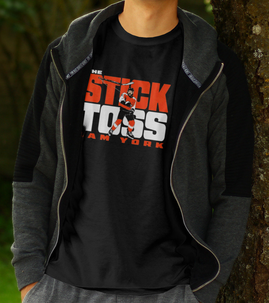 Cam York The Stick Toss Philadelphia Flyers Hockey NHL 2026 T-Shirt