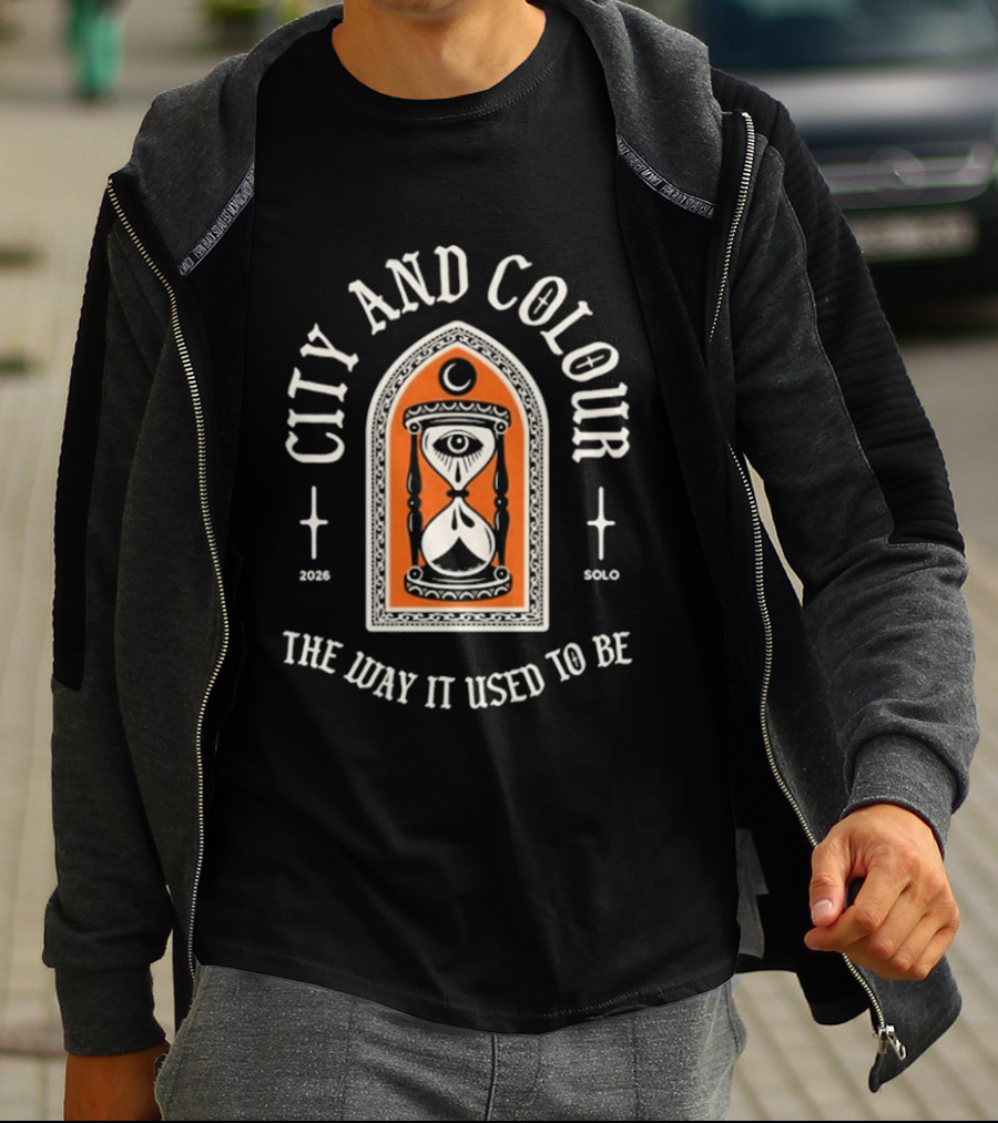 City And Colour Solo 2026 Tour The Way It Used To Be Hourglass Crescent Moon T-Shirt