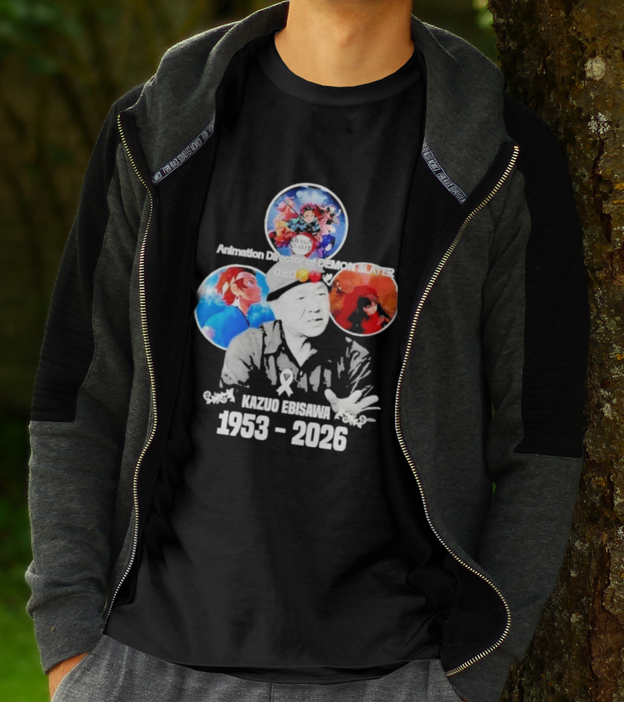 Kazuo Ebisawa 1953 2026 Animation Director Of Manga Slayer Died T-Shirt