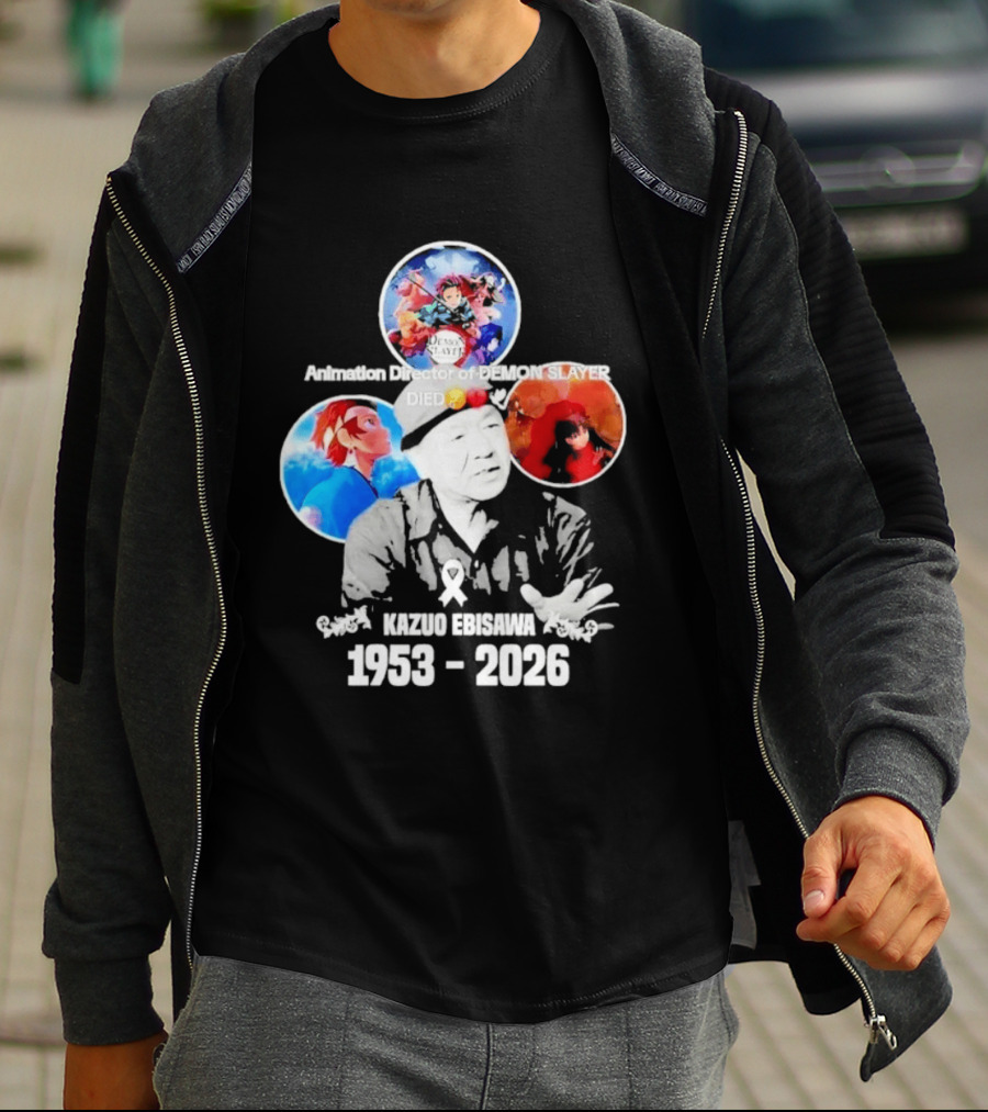 Kazuo Ebisawa 1953 2026 Animation Director Of Manga Slayer Died T-Shirt