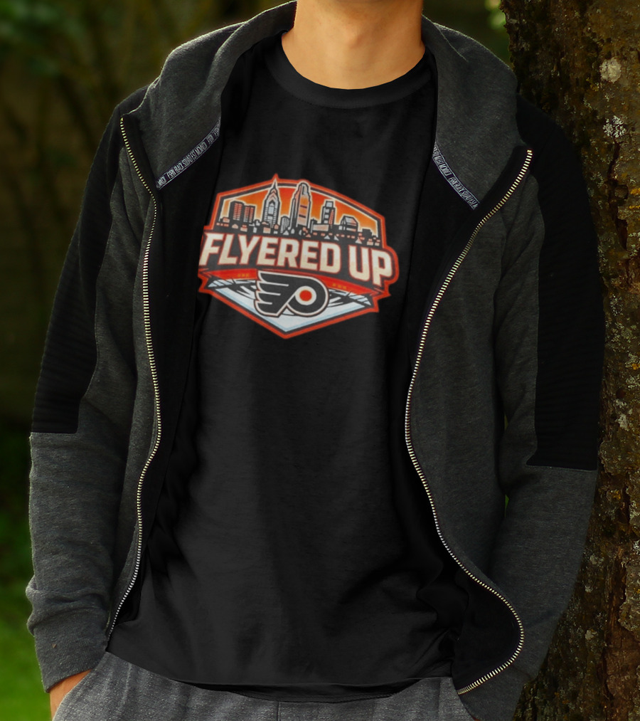 Flyered Up Philadelphia Flyers Skyline T-Shirt