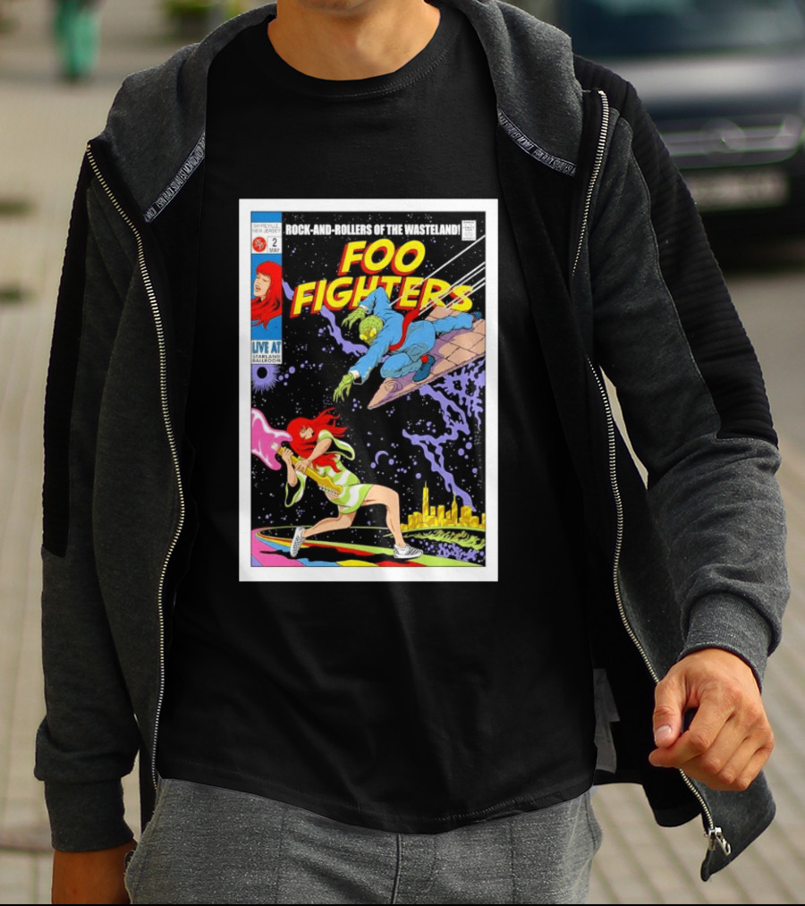 Foo Fighters Rock And Rollers Of The Wasteland Sayreville New Jersey Starland Ballroom May 2 2026 T-Shirt
