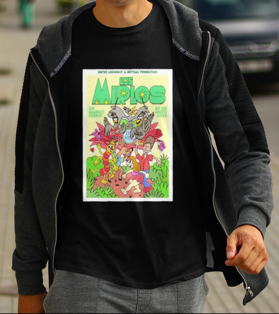 Mister Midnight Y Réptima Presentan Los Mirlos En Marko Disko Tijuana Mayo 30 2026 T-Shirt