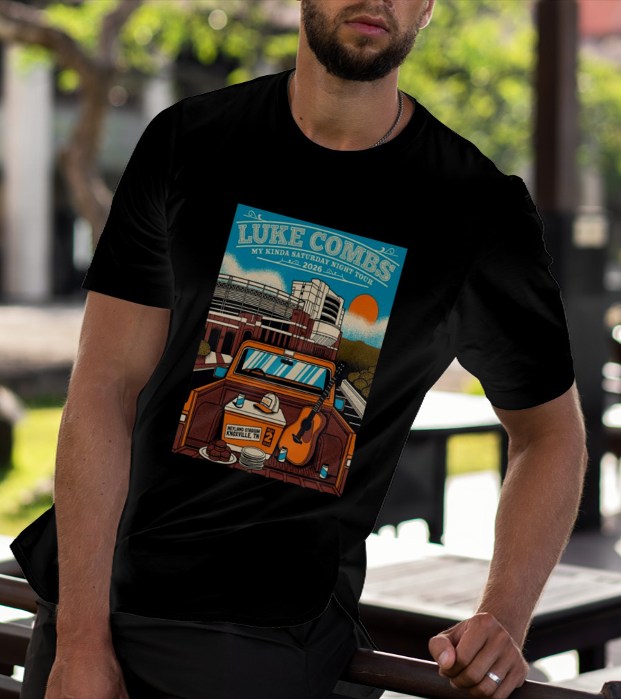 Luke Combs My Kinda Saturday Night Tour 2026 Neyland Stadium Knoxville TN May 02 T-Shirt