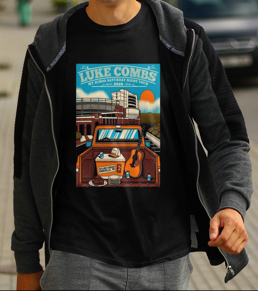Luke Combs My Kinda Saturday Night Tour 2026 Neyland Stadium Knoxville TN May 02 T-Shirt