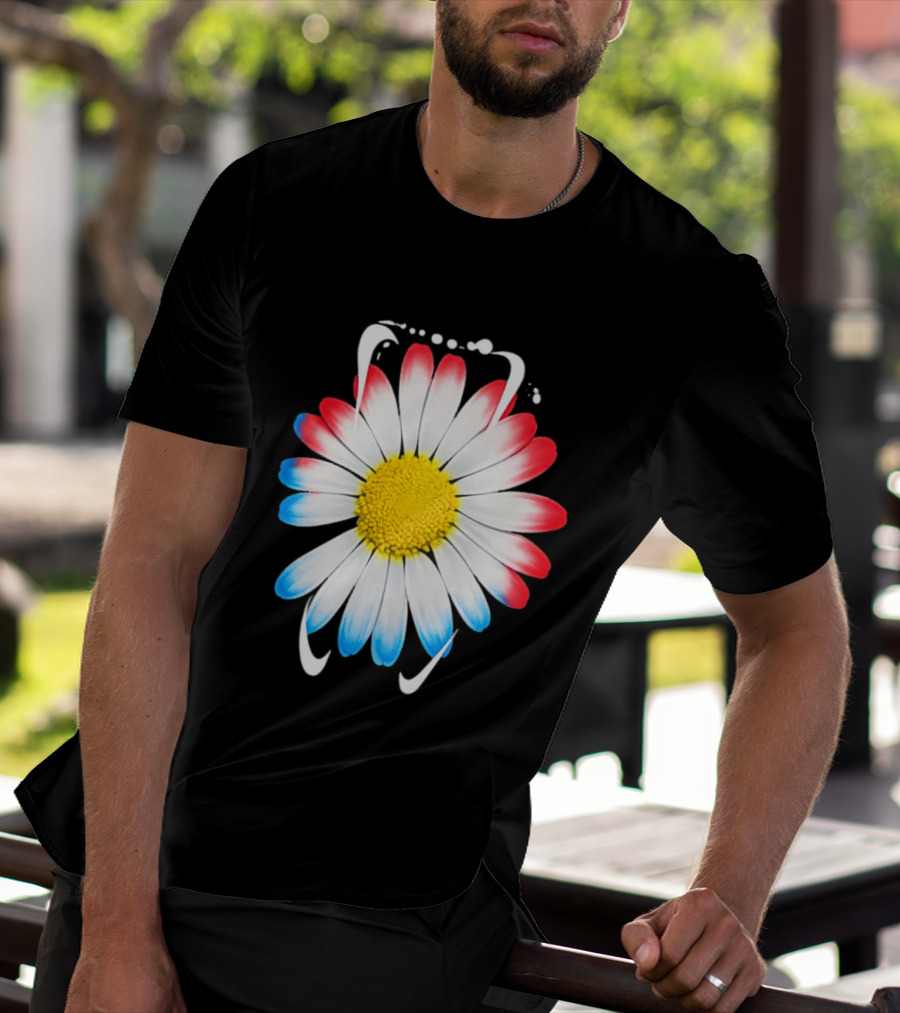 G Dragon Daisy Red Blue Petals T-Shirt