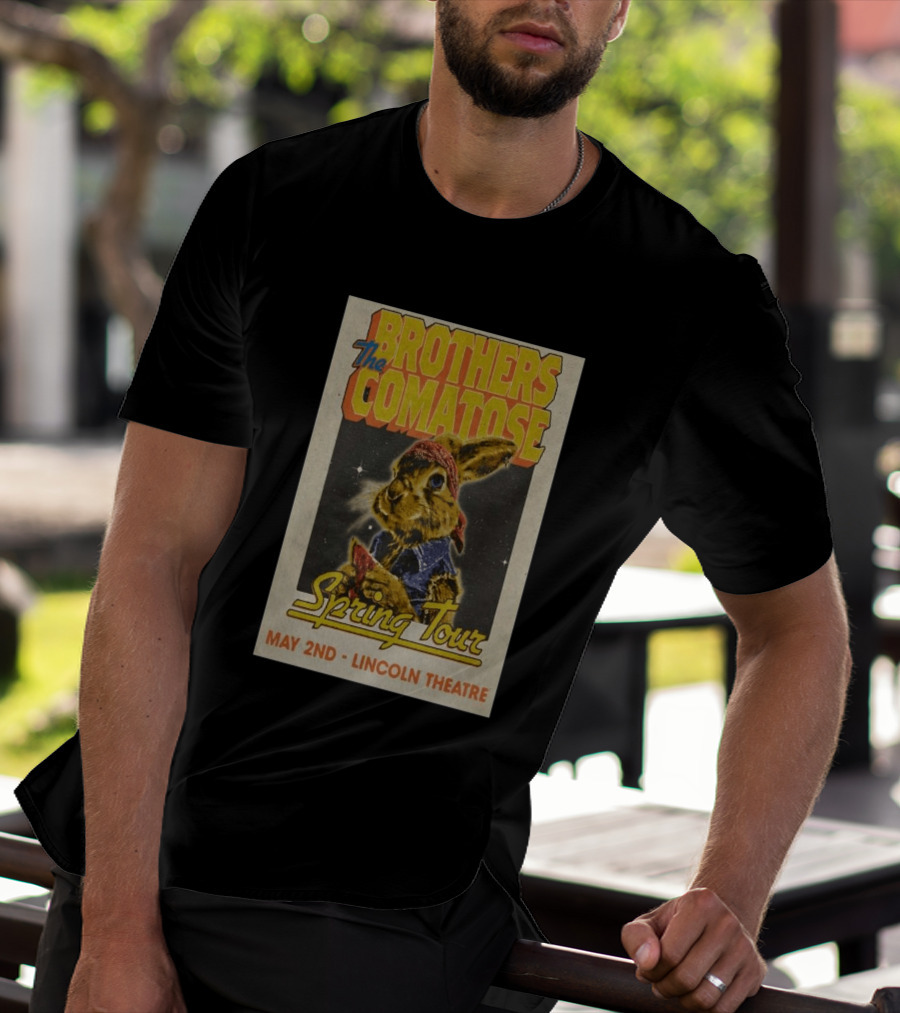 Brothers Comatose Spring Tour May 2nd Lincoln Theatre Rabbit Bandana T-Shirt