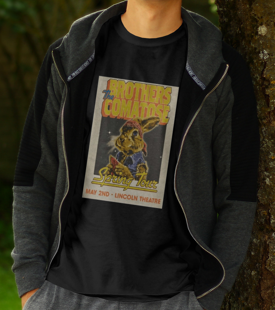 Brothers Comatose Spring Tour May 2nd Lincoln Theatre Rabbit Bandana T-Shirt