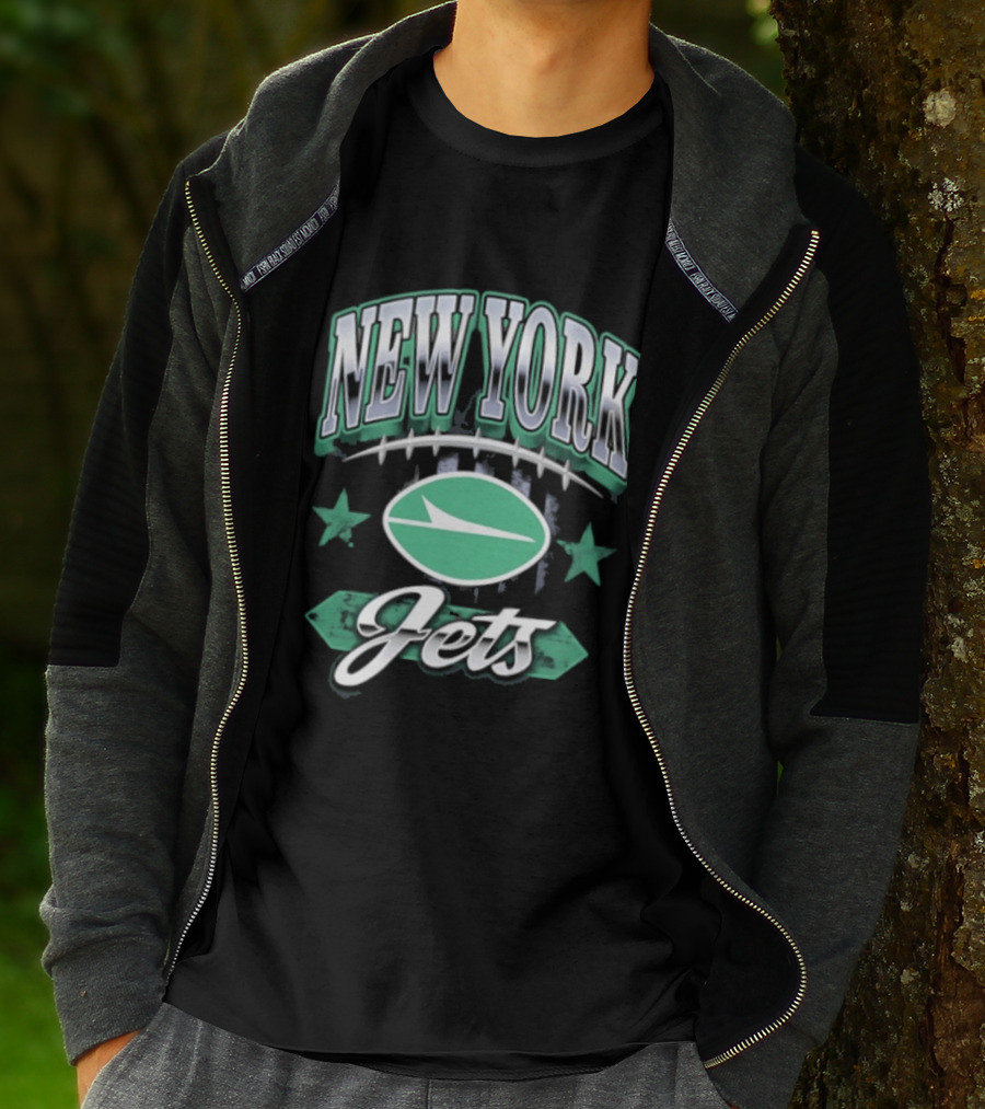 New York Jets Americana 2026 Oval Emblem Stars T-Shirt