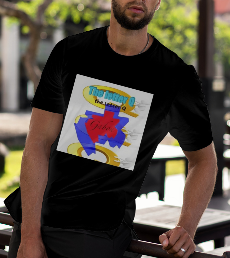 The Letter Q Gabon Map Stylish Multilayered T-Shirt