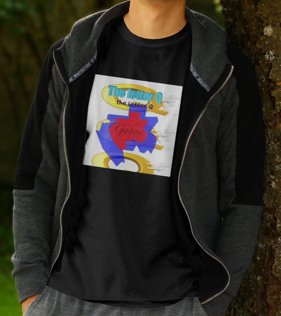 The Letter Q Gabon Map Stylish Multilayered T-Shirt