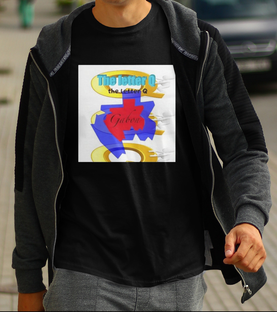The Letter Q Gabon Map Stylish Multilayered T-Shirt