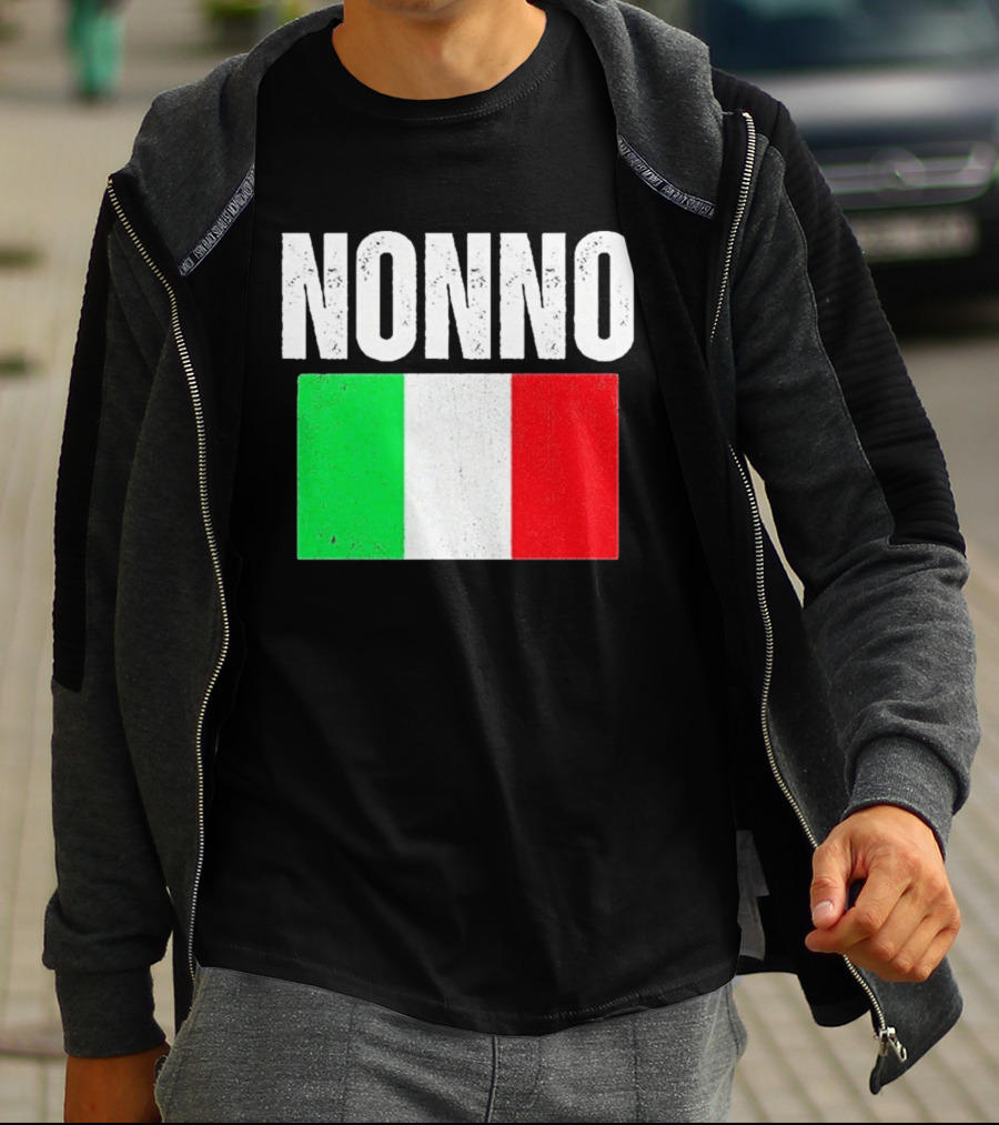 Nonno Italian Flag Patriotic Italy Heritage T-Shirt