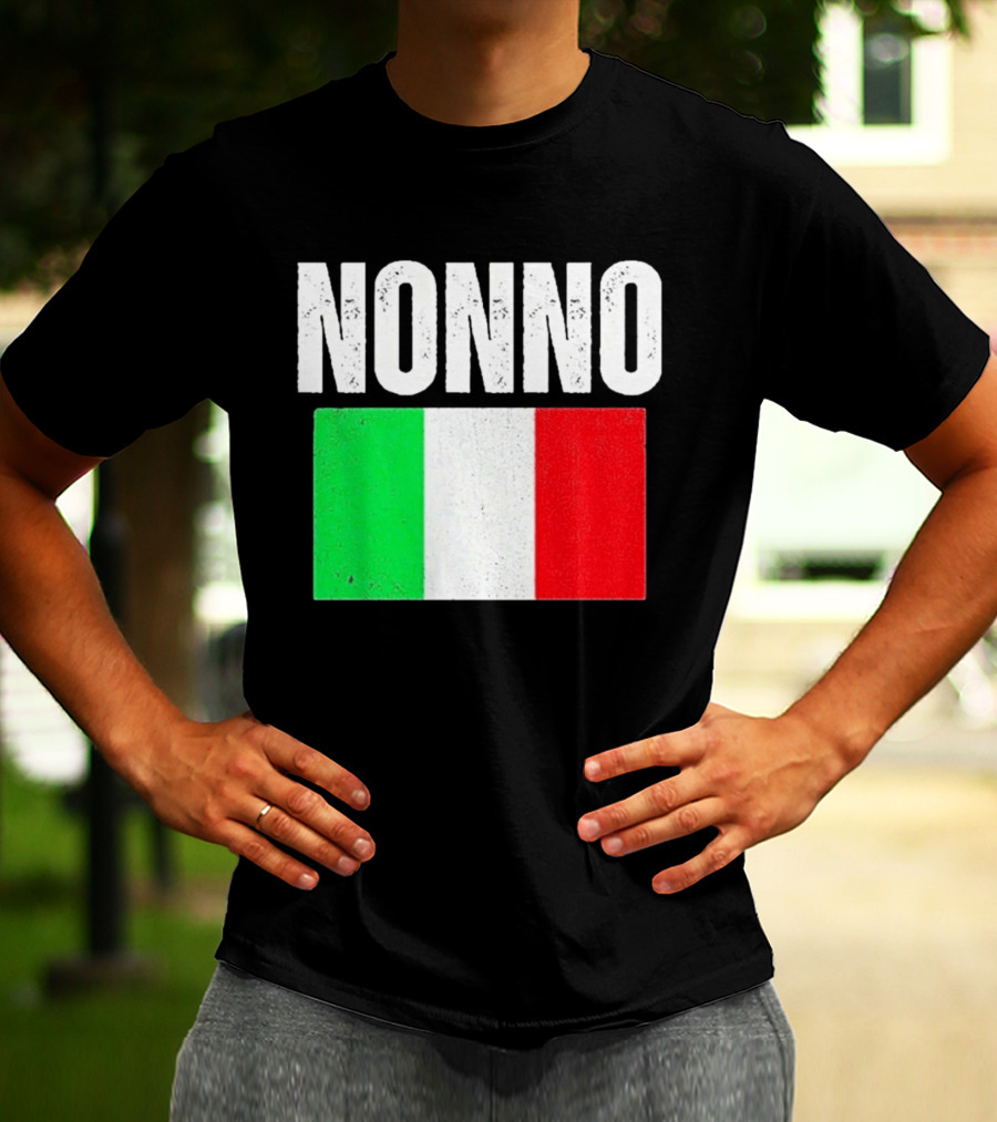 Nonno Italian Flag Patriotic Italy Heritage T-Shirt