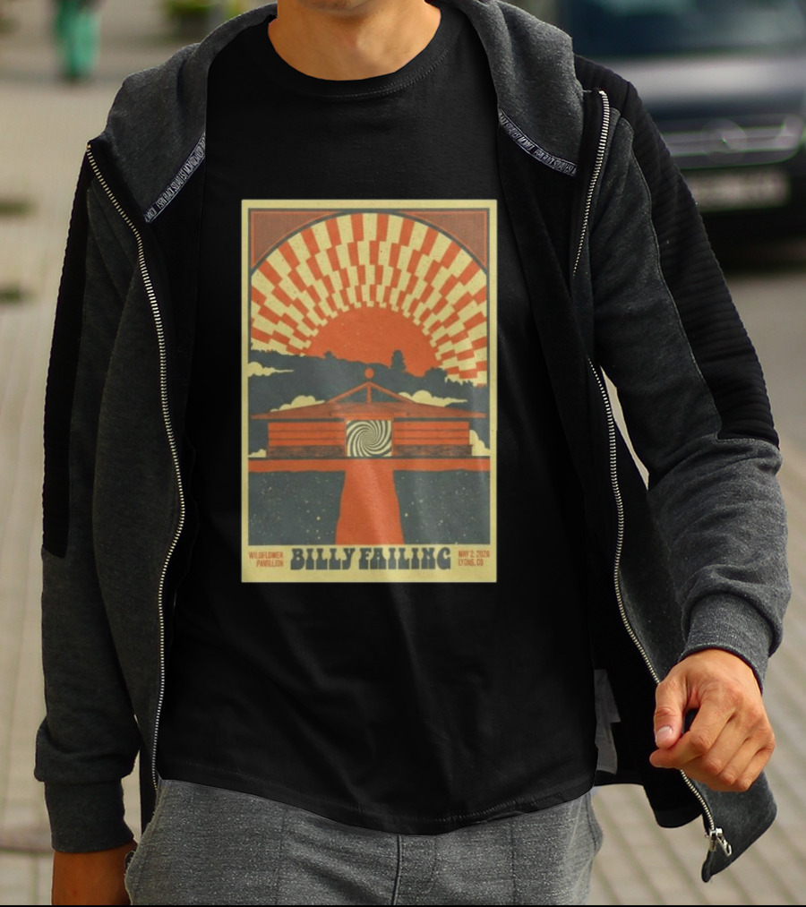 Billy Failing Wildflower Pavilion May 2 2026 Lyons CO T-Shirt