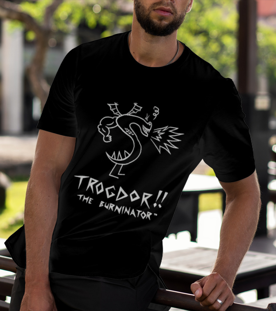 Trogdor The Burninator Dragon Sketch Homestar Runner T-Shirt